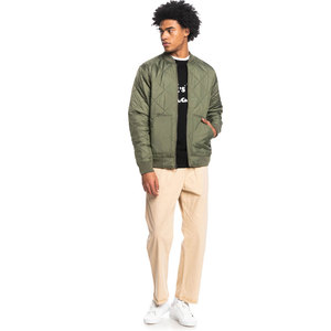 New OEM Custom Sporty <b>Canvas</b> Bomber <b>Jacket</b> with Stand Collar and Front Logo for <b>Men</b>-High Quality Winter Casual Wear - Product Image 1