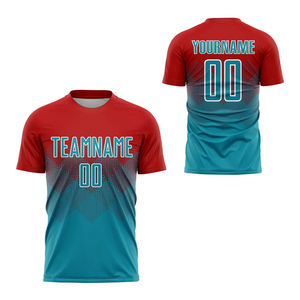 Maillot de football pour hommes fabriqué en usine en gros, 100% coton, léger, séchage rapide, respirant, logo personnalisé et nom d'équipe, services OEM/ODM - Product Image 3