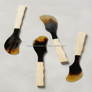 Cubiertos de cuerno de búfalo hechos a mano, juego de cubiertos, cuerno hecho a mano, cubiertos Vintage, cuchara de cuerno de Búfalo, cuchara para servir ensalada y tenedor - Product Image 6