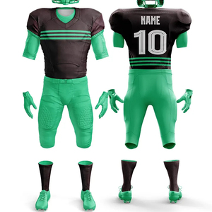 Uniformes de fútbol americano con nombre personalizado, precio al por mayor, conjuntos de pantalones de Jersey de fútbol americano reversibles - Product Image 6