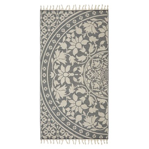 Serviette turque Mandala en tissu éponge, jacquard floral, 36x66 pouces - Product Image 2
