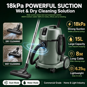 Aspirateur portable eau et poussière 15L, forte aspiration, pour le <span class=keywords><strong>nettoyage</strong></span> automobile et des canapés - Product Image 1