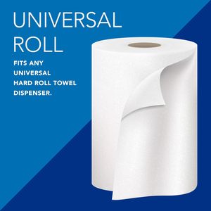 Scott Universal Hard Roll <b>Paper</b> Towel, 8" x 800 ft, 100% Recycled White, 6 Rolls/Case (56158) - Product Image 5