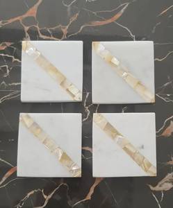 Dessous de verre classiques en marbre et en bois au prix de gros Design élégant et durable - Product Image 3