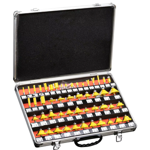 Jeu d'embouts de routeur professionnels de 50 pièces en carbure de tungstène Ogee & Cove outils de coupe de bois avec support ODM OEM personnalisé de 8mm - Product Image 2