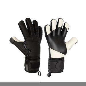 Guantes de fútbol de portero de último diseño con agarre fuerte y protección para los dedos Guantes de fútbol de cuero transpirable - Product Image 4