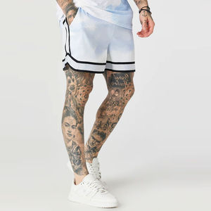 Short de basket sportif de haute qualité Polyester/coton séchage rapide vente en gros prix compétitif nouvelle conception motif solide - Product Image 5