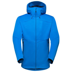 Veste Softshell pour Homme, Vêtement d'Extérieur Quotidien, Capuche, Fermeture Éclair Intégrale, Multi-Poches, Style Simple, Confort, Vêtement de Superposition, Vestes Softshell pour Homme - Product Image 1