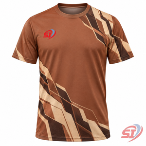 Custom Mens Moisture Wicking Dry Fit Anti-Wrinkle Polyester Short Sleeve Breathable Athletic Training T-<b>Shirt</b> - Product Image 1