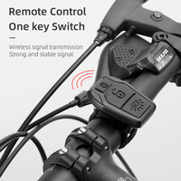 Luz Trasera Inteligente LED para Bicicleta con Control Remoto Inalámbrico JOHORSE, Alarma de 100dB, Resistente al Agua IPX4, Portátil para Ciclismo Nocturno, para Bicicletas Eléctricas y MTB