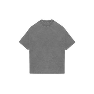 Camisetas lavadas Vintage para hombre más vendidas 100% algodón transpirable y alta calidad gris en blanco camisetas para hombre - Product Image 1