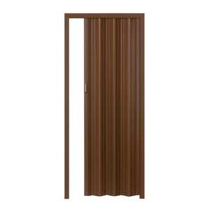 215x84cm porta Bi-Fold in PVC rovere a grana/bianco elegante con chiusura magnetica elegante porta pieghevole - Product Image 1