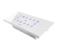 Sistema de Control de Iluminación Inalámbrico Inteligente Fox Domotics con WiFi y NFC, Panel Táctil Remoto, 3 Luces, 1 Ventilador, 1 Regulador de Intensidad - Compatible con Google Home/Alexa