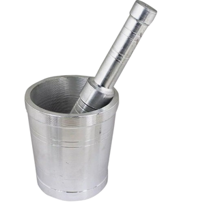 Home Kitchenware Catering <b>Item</b> <b>Decorative</b> Mortar Pestle Smooth Shiny Glossy Finishing Mortar Pestle Supply By India - Product Image 2