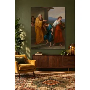 Fida Angelica Kauffman Abraham envoi Hagar et Ishmaël à la campagne - Impression sur toile - Product Image 2
