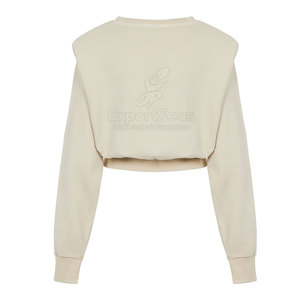 Wholesale Price Custom Made Crop <b>Top</b> Sweatshirt Design Your Own Crop <b>Top</b> Sweatshirt In New Stock - Product Image 2