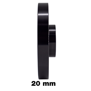 2 entretoises de roue noires 20mm 5x112 centrage 57.1 avec bull. - Product Image 4
