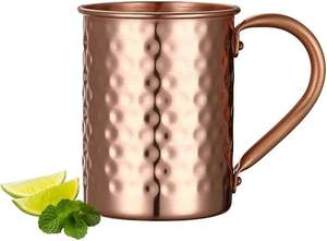 Haute qualité 400ml 16.0oz cuivre moscou Mule tasse Durable cuivré bière tasses tasse à café lait tasse pur cuivre tasse verres - Product Image 5