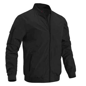 Chaqueta Bomber Informal para Hombre con Cierre Frontal de Hosten Greek Enterprises, Nueva Colección 2026, 100% Poliéster, Impermeable y Transpirable - Product Image 6