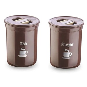 Boîte à sucre en métal d'élégance moderne noire avec finition antique pour le dessus de Table de cuisine brossé en gros - Product Image 6