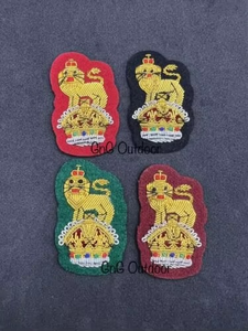 Luxury Pair of Hand <b>Embroidered</b> Bullion Wire Epaulettes and Shoulder Boards for Marching Band Blazers Uniforms - Product Image 5
