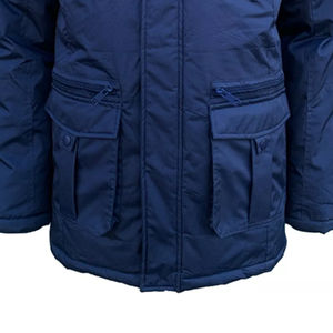 Parkas d'hiver pour femmes de haute qualité et tendance, respirantes, couleur unie, chaudes, à capuche, décontractées, fermeture éclair, doublure en laine avec OEM - Product Image 3