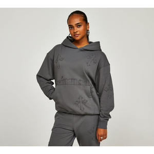 Chándal de mujer caliente Otoño Invierno grueso 2 piezas pantalones de chándal y conjuntos de Sudadera con capucha chándal suelto de alta calidad para mujer a la venta - Product Image 4