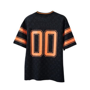 T-shirt de mode personnalisé, coupe ample, style football, streetwear, t-shirt en maille, maillot de football, maillot de football américain - Product Image 2