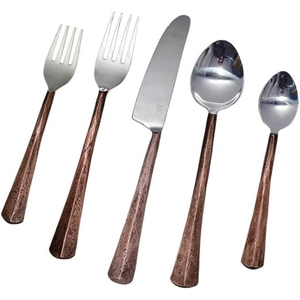 New High Quality Stainless Steel Silverware Set 4 Pcs Spoons Forks and Knives Wedding Gold Flatware for Events Gift - Product Image 2