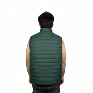 Chaleco Acolchado Grueso y Cálido Personalizado, Chaleco Acolchado sin Mangas con Capucha, Transpirable, con Múltiples Bolsillos, Talla Grande para Hombre - Product Image 2