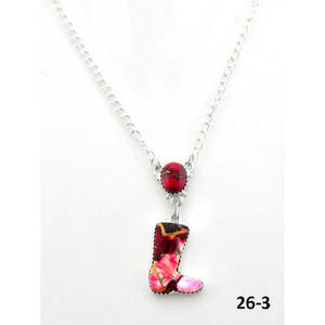 Collier Rose Dahlia de conception sud-ouest, serti de diamants, grenats et perles, avec chaînes en platine et argent sterling plaqué rhodium, monture clos tendance - Product Image 3