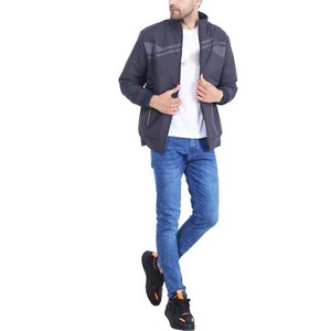Veste pour homme, motif uni, logo personnalisé, streetwear d'automne, prix bas, fermeture éclair, col montant, veste bomber - Product Image 4
