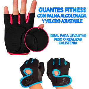 Guanti Fitness Mezze Dita per Uomo e Donna in Neoprene con Cinturino da Polso Regolabile e Cuscinetti Ammortizzanti per Uso in Palestra - Product Image 6