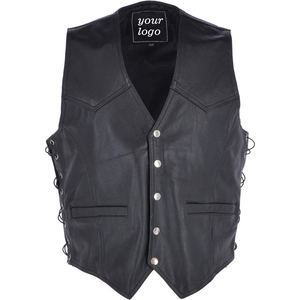 2023 gran oferta de invierno para hombre de cuero genuino con cremallera y cuello levantado a prueba de viento chaqueta de motocicleta diseño de logotipo personalizado bordado - Product Image 1