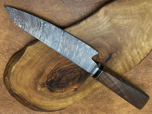 Cuchillo de Chef de Caza Hecho a Mano de Acero Inoxidable, Hoja de Alta Calidad, Personalizado OEM, Garantía de 3 Años, Regalo para Chef o Madre - Product Image 5