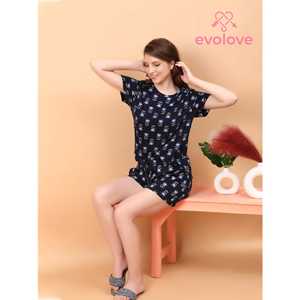 Conjunto de Pantalones Cortos Azul Marino, 100% Algodón, Tejido Suave al Tacto - Product Image 5