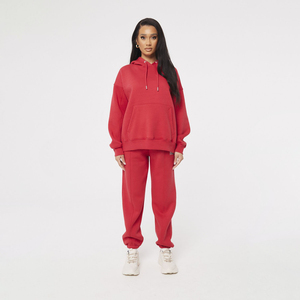 Venta al por mayor de sudaderas con capucha de señora conjunto de 2 piezas de alta calidad chándal de las mujeres suave transpirable Jogger conjunto Casual mujeres chándal - Product Image 6