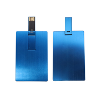 Tarjeta DE CRÉDITO memoria flash USB Tarjeta de metal USB 2GB 4GB 8GB 16GB 32GB pendrive 64GB tarjeta de memoria USB con logotipo