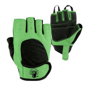 UNIQUE GYM WEAR Leather Half <b>Finger</b> Weight Lifting Gloves with Adjustable Wrist <b>Strap</b>-Breathable Unisex for Gym & Bodybuilding - Product Image 2
