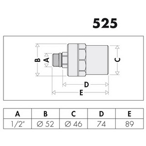 Amortiguador de Impacto CA de 3/4 Pulgadas para Lavabos y Fregaderos - Product Image 3