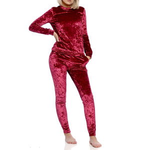 Chándal de terciopelo para mujer, conjuntos de pantalones de chándal y Sudadera con capucha, chándal Unisex con estampado de diamantes de imitación, sudaderas con cremallera, conjunto de pantalones de chándal - Product Image 1