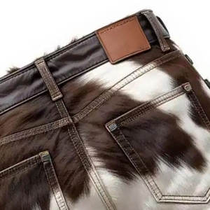 Pantalones Cortos de Cuero Vacuno para Hombre al por Mayor, la Mejor Calidad, para la Temporada de Verano, Corte Regular, Diseño Personalizado - Product Image 6