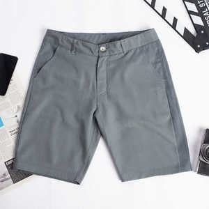 Shorts pour hommes personnalisés Shorts hybrides grande taille décontracté vente en gros respirant fermeture éclair 100% coton polaire tricoté uni teint Short pour hommes - Product Image 4