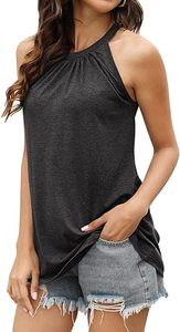 เสื้อกล้ามสำหรับผู้หญิงเสื้อสายเดี่ยวแขนกุดมีจีบสำหรับฤดูร้อน - Product Image 3