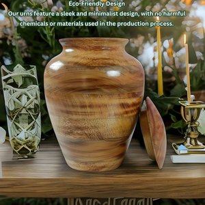 Urn <b>for</b> Human <b>ashes</b> Pet <b>ashes</b> Cremation Burial <b>for</b> Adult <b>ashes</b> Burned urn <b>for</b> your Loved one - Product Image 5