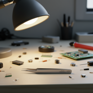 แหนบความแม่นยำสูงของไนเพ็กซ์ที่มีปลายแหลมและปลายโค้งงอเพื่อการยึดเกาะบนพื้นผิว - Product Image 3