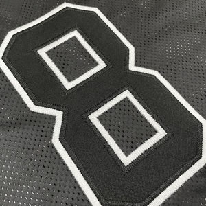 Maillot de football américain en maille unisexe vintage surdimensionné personnalisé à manches courtes respirant Streetwear Service OEM - Product Image 4