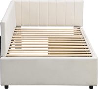 Ensemble de meubles de chambre à coucher modernes de luxe Cadre de lit King-Size en bois massif avec base éclairée en teck et acajou pour la maison ou l'hôtel