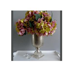 Florero de aluminio Chapado en níquel para decoración de jardín, florero de mesa hecho a mano - Product Image 1