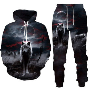 Ensemble de jogging en molleton respirant coréen en deux pièces, sweat-shirt à fermeture éclair multi-poches, pantalon de survêtement de loisirs, tenue de sport pour homme, jogging - Product Image 3